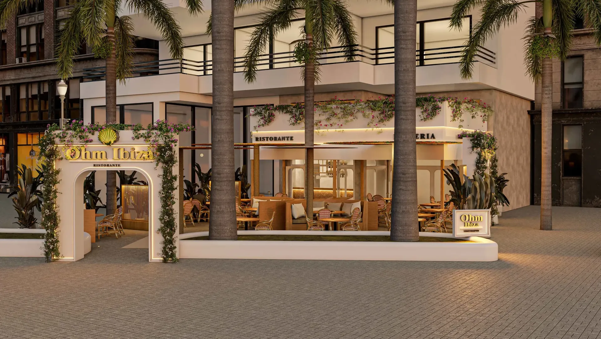 Interior de Ohm Ibiza, en el Paseo Marítimo de Santa Eulalia